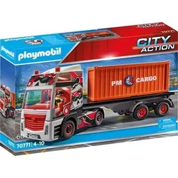 PLAYMOBIL 70771 LKW mit Anhänger