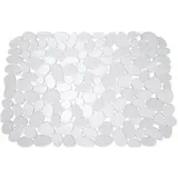 iDesign Spülbeckeneinlage Pebblz, Kunststoff, eckig, transparent, 29,8 x 40 cm