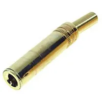 TRU Components 1559777 Klinken-Steckverbinder 6.35 mm Kupplung, gerade Polzahl: