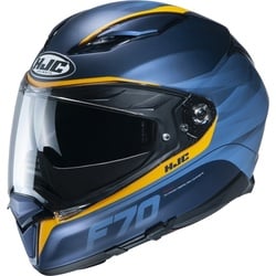 HJC F70 Feron Helm, blauw-oranje, XS Voorman