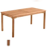 Möbilia Sahra Gartentisch 150 x 90 x 75 cm Natur