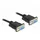DeLock Seriell Anschlusskabel [1x RS232-Buchse - 1x RS232-Buchse] 2m Schwarz