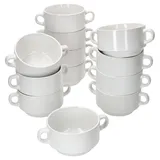 Mambocat 12er Set Stiva Suppenschale weiß 250 ml