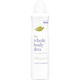 Dove Whole Body Deo Lavendel- & Kamillenduft Deospray mit 0% Aluminiumsalze für Achseln, Brust, Beine und mehr 150 ml