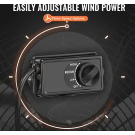 Vevor 61 cm Bodenventilator Orange