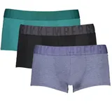 Bikkembergs Tonal Boxershorts 3er Pack Grün Blau Schwarz Ela, Größe 2XL