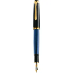 Pelikan M800, Schwarz, Blau, Gold, Integriertes Befüllsystem, Gold, Kursiv nib,