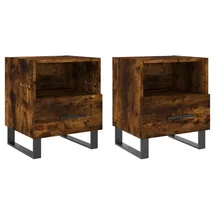 vidaXL Nachtschrank 2 Stk. 40 x 35 x 47,5 cm Braun