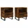 vidaXL Nachtschrank 2 Stk. 40 x 35 x 47,5 cm Braun