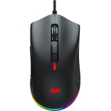 AOC GM530B Wired Gaming Mouse (Kabelgebunden), Maus, Schwarz