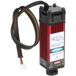 Lasermodul 450 nm Gravurlaserkopf Hochpräzises Gravieren von Metall, Holz und Acryl für Laser 5.5W wein rot