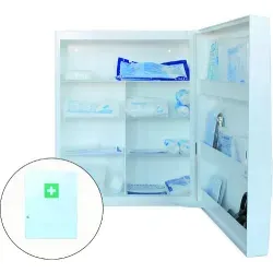 GRAMM medical Kunststoffverbandschrank  418.035.09000 , Mit Inhalt nach DIN 13 157