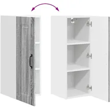 vidaXL Küchenwandschrank Graues Sonoma 30 x 31 x 80 cm Holzwerkstoff