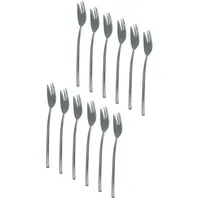 Doppelmoppel Kuchengabeln 12 Stück, Bester Edelstahl 18/10, Elegantes Design,