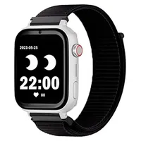 SaveFamily Save Family Plus 4G GPS 40 mm Digitalgehäuse Weiß Textilarmband Schwarz One Size