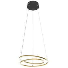 LINDBY Davian LED Pendelleuchte Dim. Brass / Wohnzimmer
