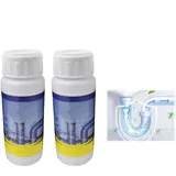 Zonoori 2 Stück Abflussreiniger Extra Stark, 220g Rohrreiniger Extrem Stark, Rohrfrei Toilette