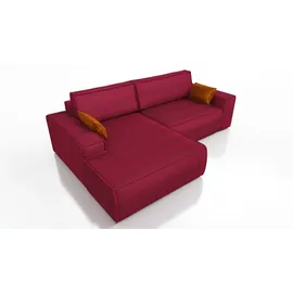 mebloland Ecksofa TOR mit Schlaffunktion. Farbe: Red. - Rot