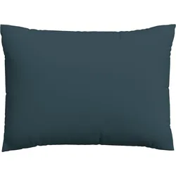 Kissenbezug SCHLAFGUT "Woven Satin aus Mako-Baumwolle, langlebig, pflegeleicht, dicht gewebt", grau (grau deep), B:60cm L:80cm, Mako-Satin, Obermaterial: 100% Baumwolle, Kissenbezüge, Kissenhülle mit Reißverschluss, passender Bettbezug erhältlich