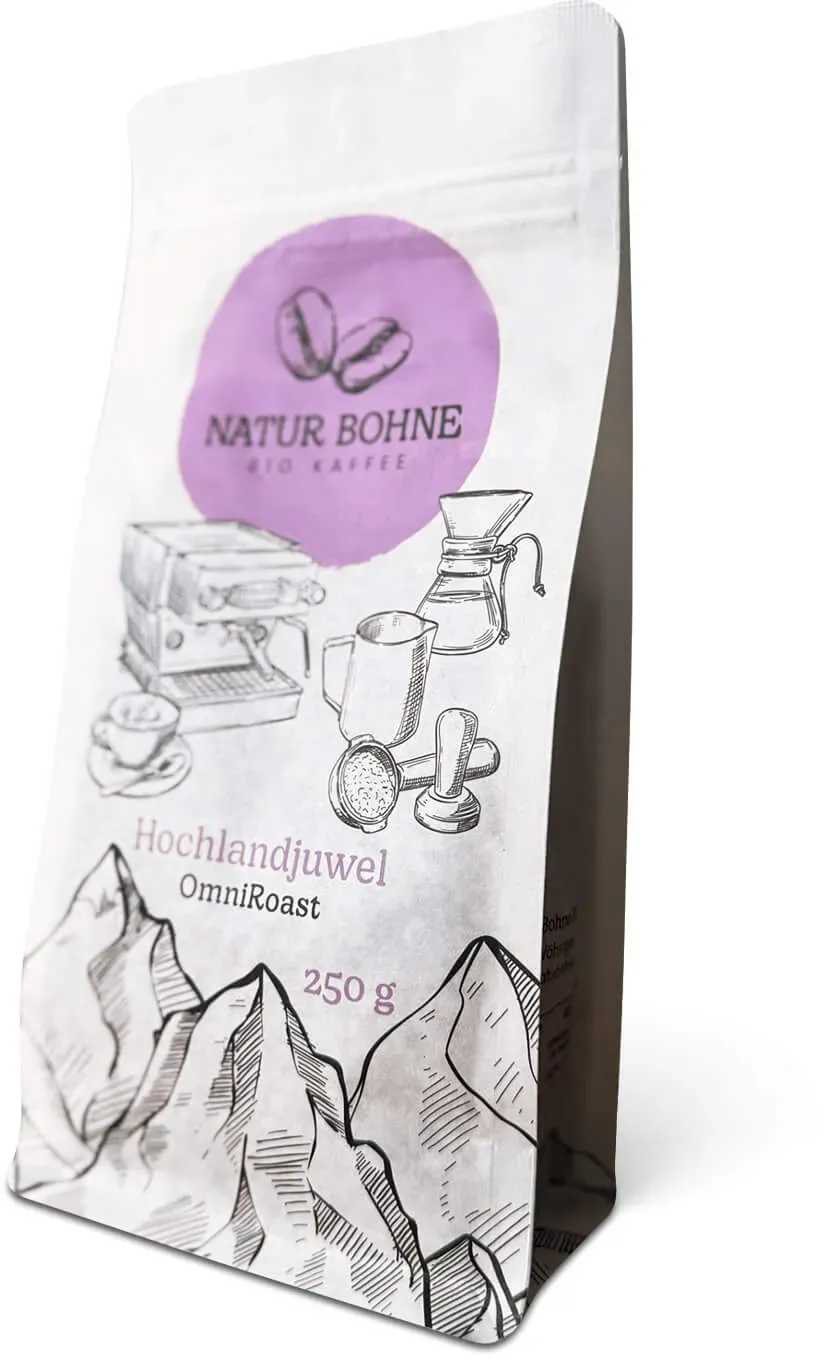 Bio Specialty Omniroast Kaffee Hochlandjuwel Kaffeebohnen