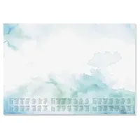 SIGEL Schreibtischunterlage Watercolor Sea A2 weiß, grün, blau Papier 59,5 x 41,0 cm, 30 Blatt