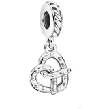 Pandora Brezel Charm-Anhänger aus Sterling Silber, Breite: 10,3mm, 799393C00