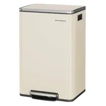 Songmics Mülleimer 50 l Cremefarben