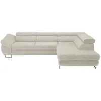 switch Ecksofa aus Flachgewebe Fabio , beige , Maße (cm): B: 280 H: 69 T: 235