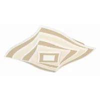 Fischer & Honsel Led-Deckenleuchte, Schwarz, Metall, F, 50x7.6x50 cm