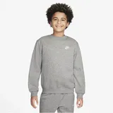 Nike Sportswear Club Fleece Sweatshirt Kinder Dark Grey Heather/White M