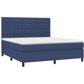 vidaXL Boxspringbett 180 x 200 cm Blau
