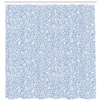 ABAKUHAUS Duschvorhang 175 x 220 cm blau-weiß