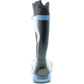 Playshoes Gummistiefel Baustelle Blau/Orange 24,5