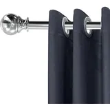 Gardinenstangen Curtain Rod Vorhangstange Gardinenstange Edelstahl Gardinenstange Silber Vorhangstangen Mit Beschläge-Set Aus Edelstahl Für Esszimmer Schlafzimmer Wohnzimmer Oder Küche 80-226 Cm