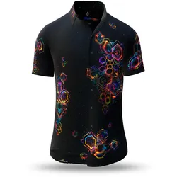 außergewöhnliches Sommerhemd Herren QUANTUM HEX von GERMENS ab 07.02. bestellbar