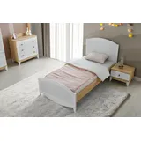 jvm4069424718072 3-teiliges Set Bett Nachttisch und Kommode für das Kinderzimmer,