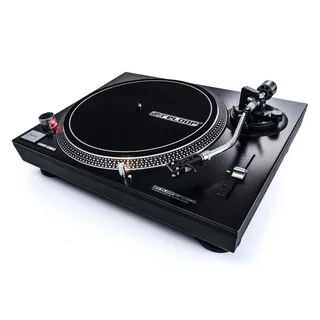 Reloop RP-1000 MK2 - Riemenantrieb für DJ und HiFi, 33 1/3 & 45 RPM, ausfahrbare Nadelbeleuchtung, präzisierter Pitch (+/-10%), schwarz