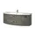Sconto Waschtischkombination 144 x 53,7 x 49,5 cm Grau