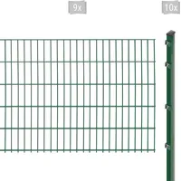 Arvotec Doppelstabmattenzaun EXCLUSIVE 103 zum Einbetonieren, (Set, 19-St), Zaunhöhe 103 cm, Zaunlänge 2 - 60 m grün 18 m x 103 cm