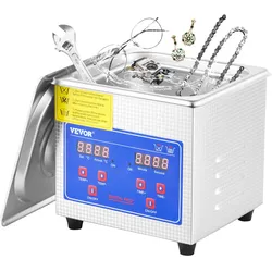 Vevor Ultraschallreiniger 1,3 l Ultraschallreiniger professionell digitale Ultraschall-Anzeige