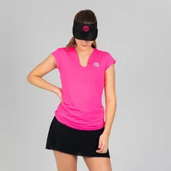 Bella 2.0 Tech V-Neck Tee - pink XS