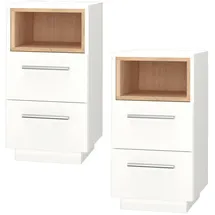 Vicco Nachtschrank Beatrice 36 x 36 x 68 cm Weiß