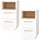 Vicco Nachtschrank Beatrice 36 x 36 x 68 cm Weiß