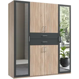 WIMEX Drehtürenschrank Diver 180 x 207 x 58 cm Beige/Grau
