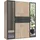 WIMEX Drehtürenschrank Diver 180 x 207 x 58 cm Beige/Grau