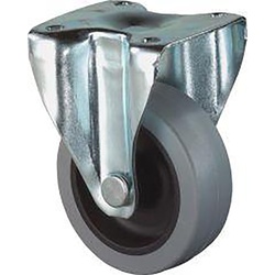 BS Rollen Bockrolle Gummirad grau Gleitlager 80 mm
