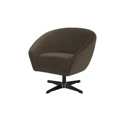 Twist Drehsessel  Roma Mikrofaser ¦ braun ¦ Maße (cm): B: 80 H: 75 T: 80.0