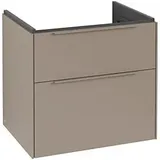 Villeroy & Boch Subway 3.0 Waschtischunterschrank C576L2VM 62,2x57,6x47,8cm, mit LED/Griff monochrom, taupe