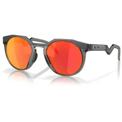 Oakley HSTN Ruby, Sonnenbrille - Matt Grau/Dunkelgrau Orange/Rot-Verspiegelt