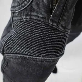 Trilobite Acid Scrambler Doublelayer Motorrad Jeans, schwarz, 34/32